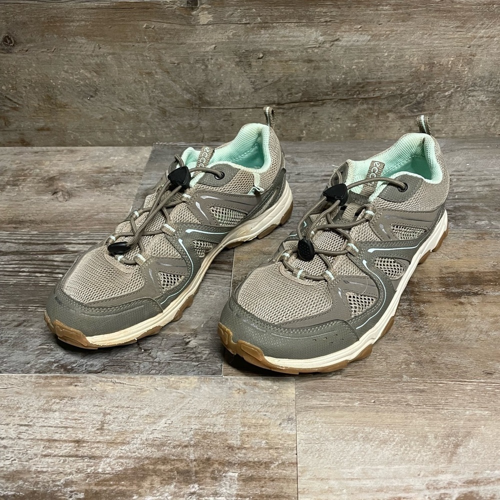 Ecco Terracruize II Brown/Mint Green Sneaker Women's Size 9/9.5